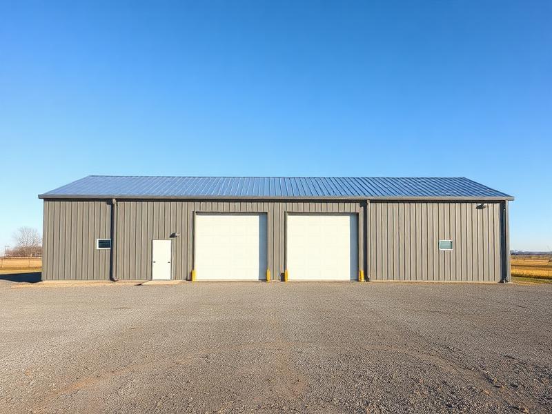 Commercial Garage metal building, 30'W x 60'L x 11'H